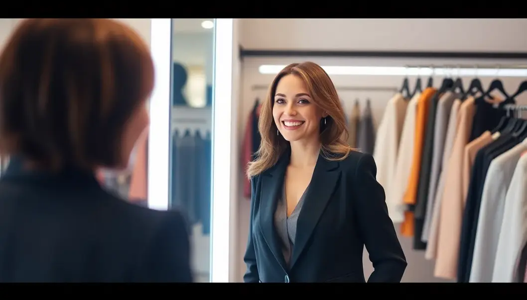 A tailored blazer adds structure and sophistication, perfect for elevating a petite frame.
